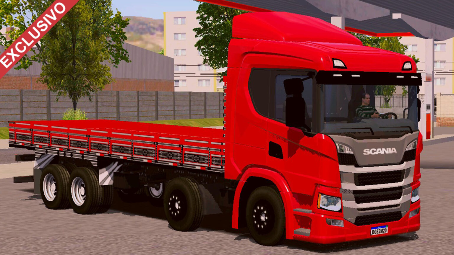 Skin Scania P Vermelha Qualificada Exclusivo Skins Games Truck