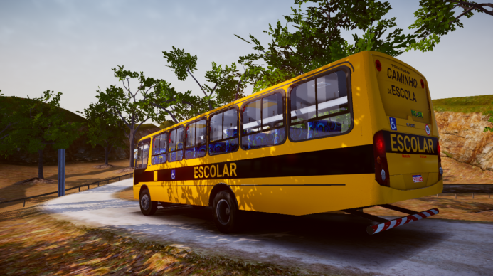 Ônibus Caio Foz Super MB OF-1519R Escolar - Proton Bus Simulator