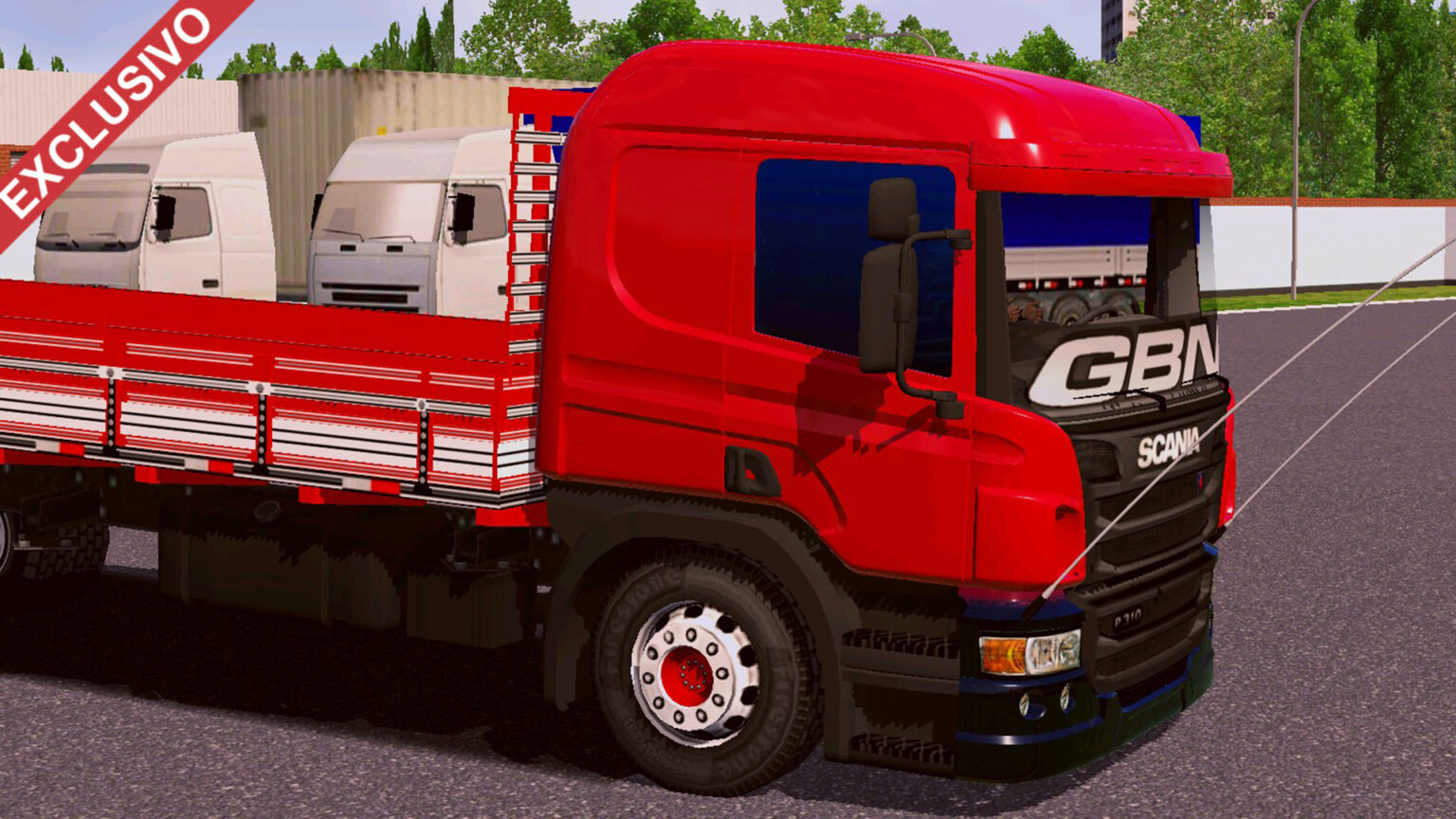 Skin Scania P Vermelha Do GBN QUALIFICADA EXCLUSIVO Skins Games Truck