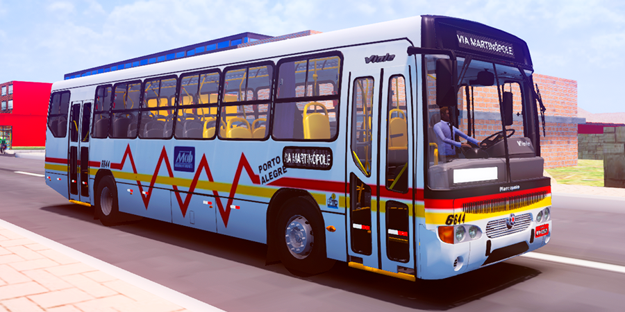 Proton Bus Simulator - Lançamento de skin escolar para Viale