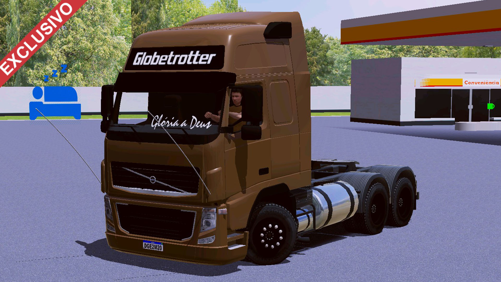 Skin Volvo FH marrom no RodoCaçamba QUALIFICADO EXCLUSIVO Skins Games Truck