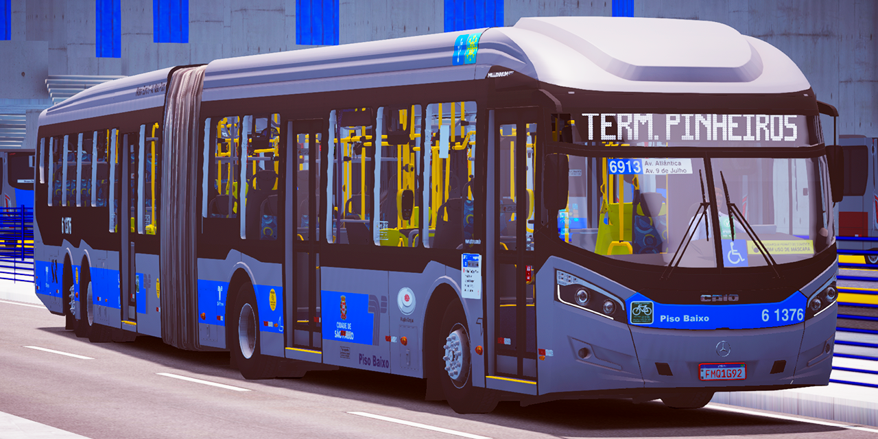 Caio Millennium BRT II MB O-500UDA BlueTec 5 23m padrão SP para o