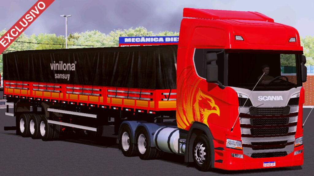 Skin Scania S Heróis da Estrada na Granel QUALIFICADA EXCLUSIVO Skins Games Truck