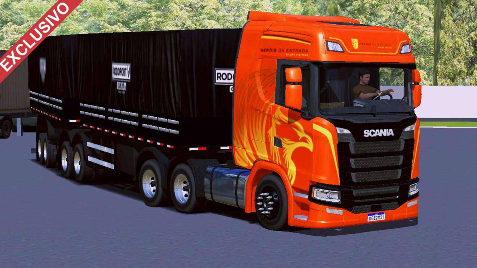 Skin Scania S Her Is Da Estrada Laranja Exclusivo Skins Games Truck